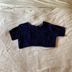 Unique Royal Blue Crop Top